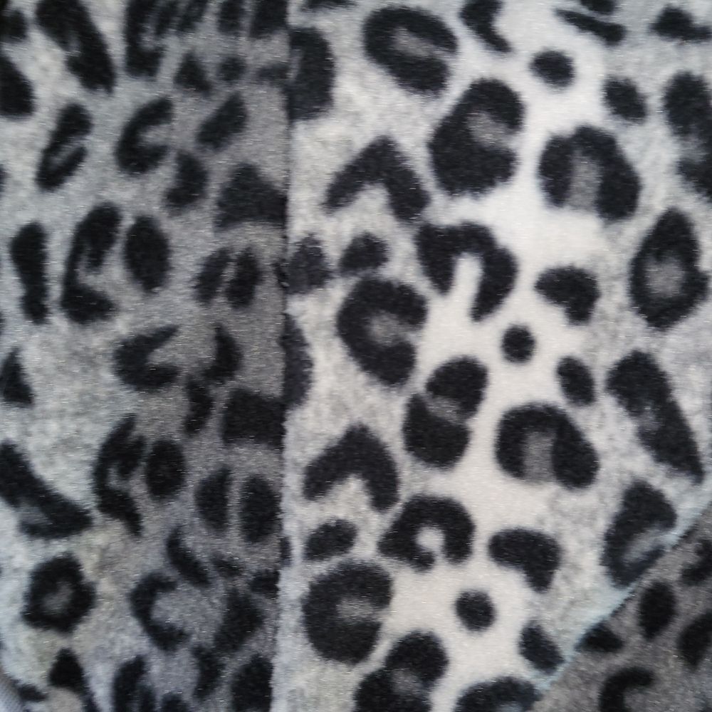 Susan Graver Black And White Leopard Print Jacket - image 2